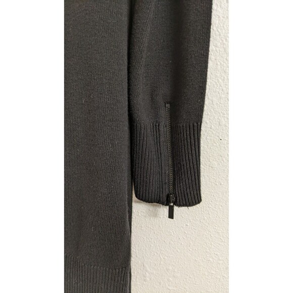 CAbi # 3351 "Tailor" Ponte Full Zip Black Coat w/Back Sweater Knit Size Small - Picture 11 of 15